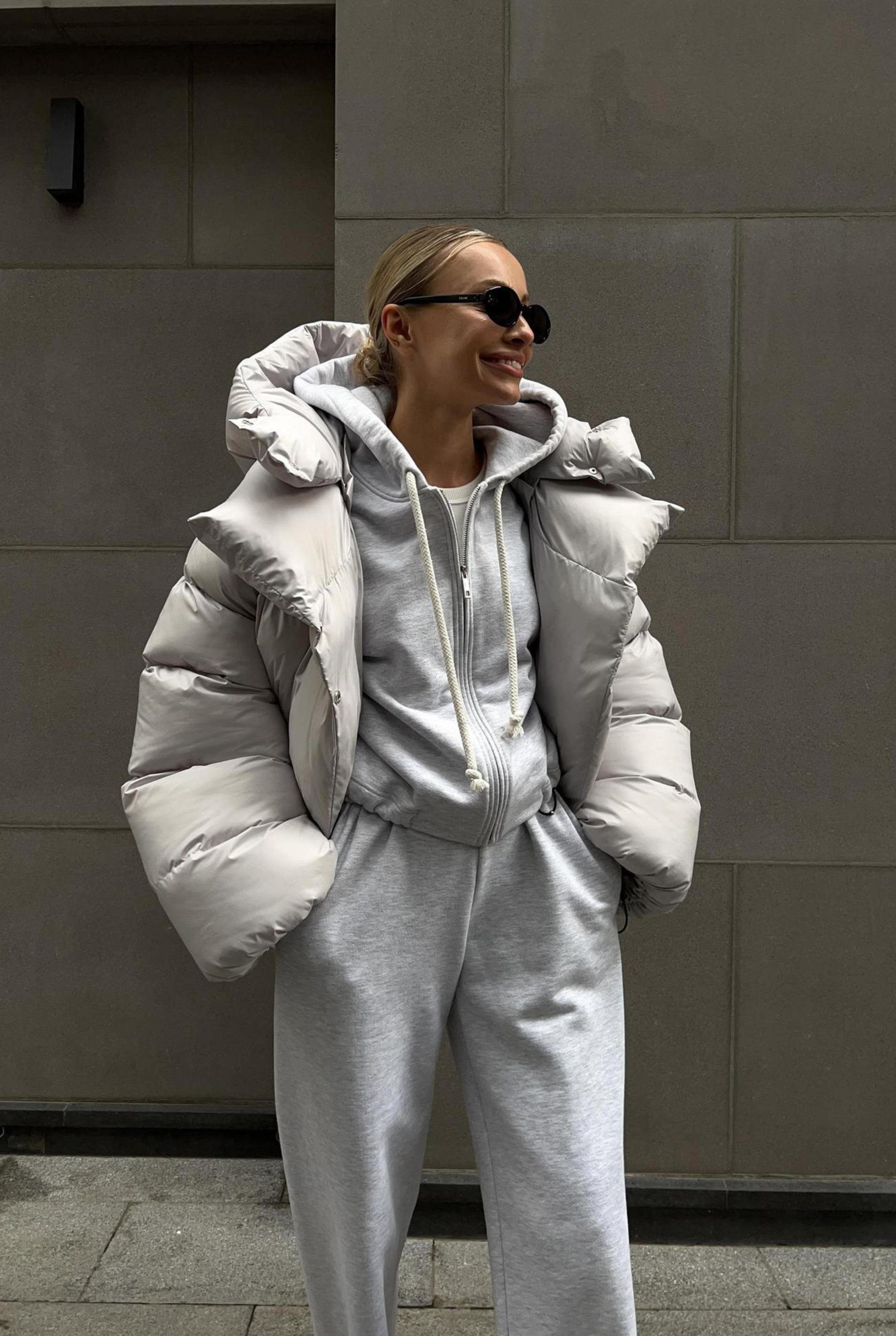 Oversize pūsta žieminė striukė