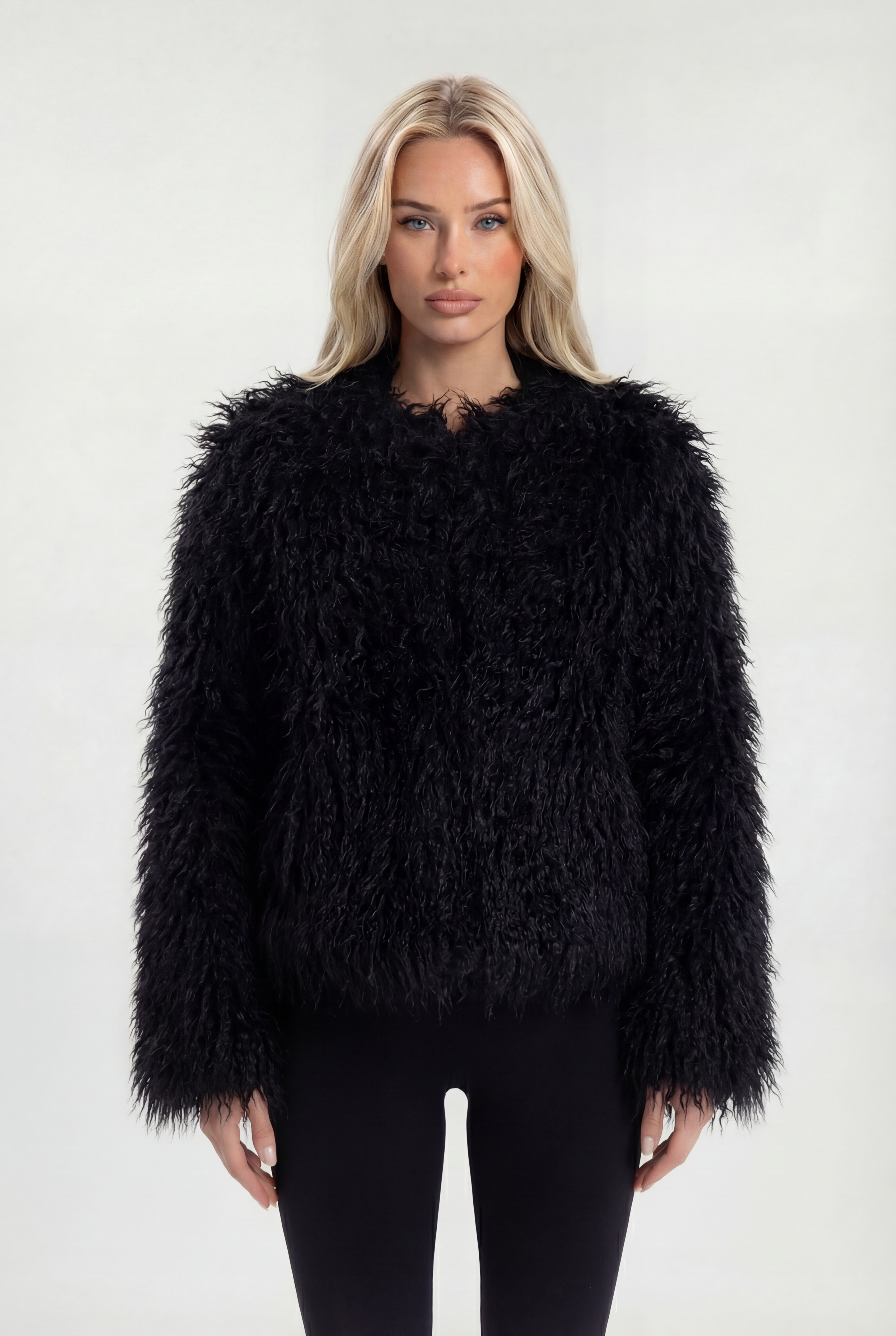 Dirbtinio Kailio Trumpas Paltas