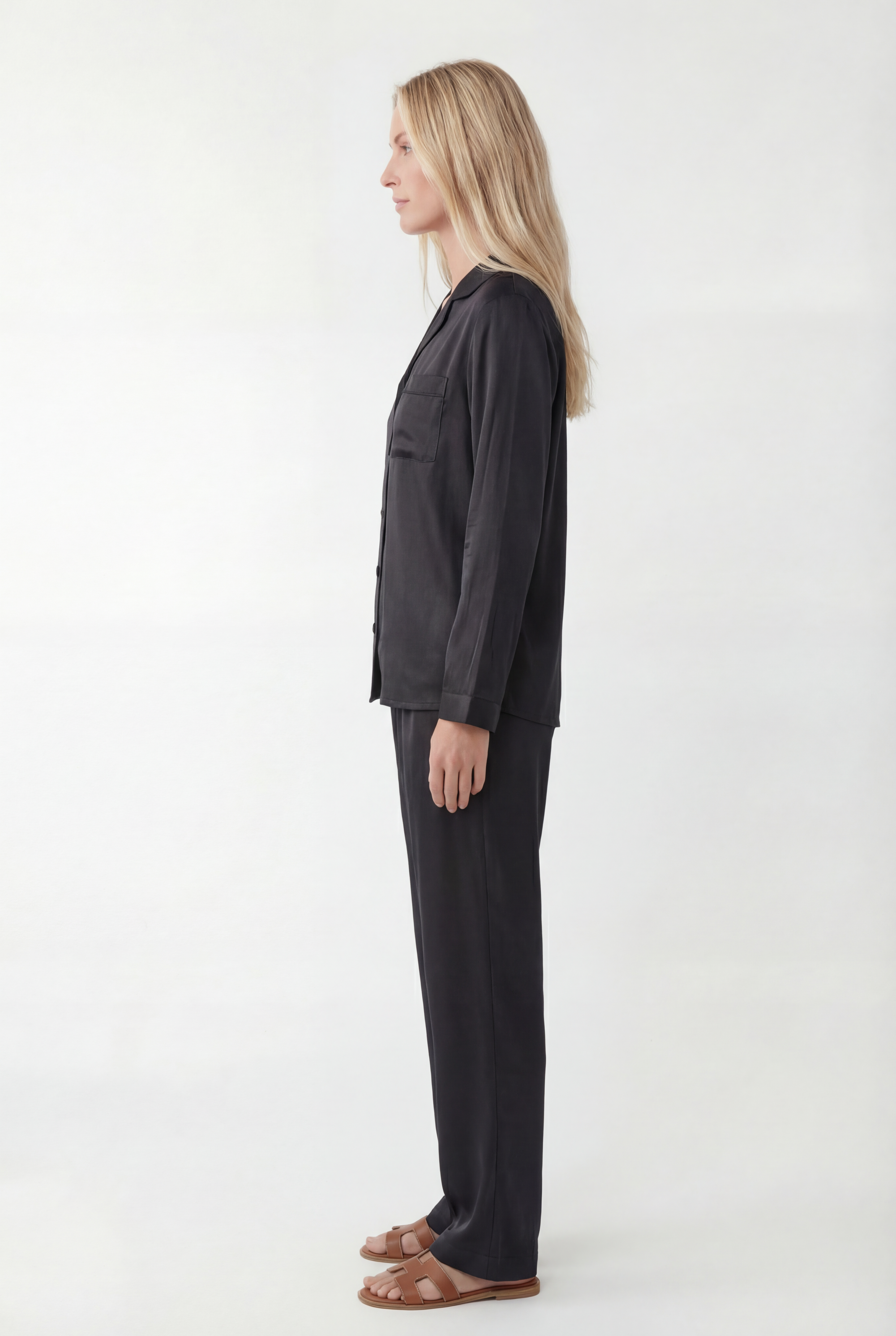 Ilgas Premium Šilko Pižamos Komplektas