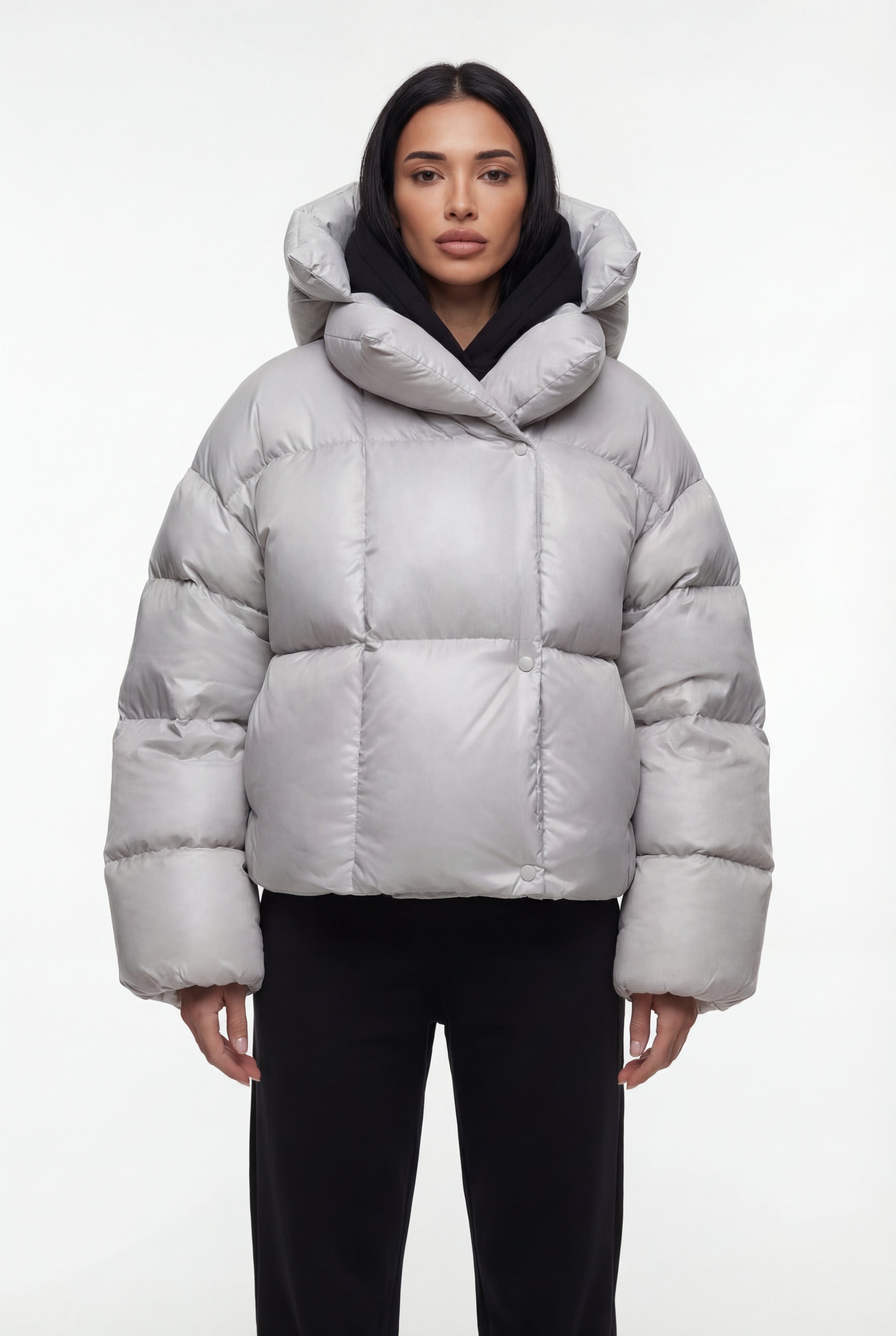 Oversize pūsta žieminė striukė