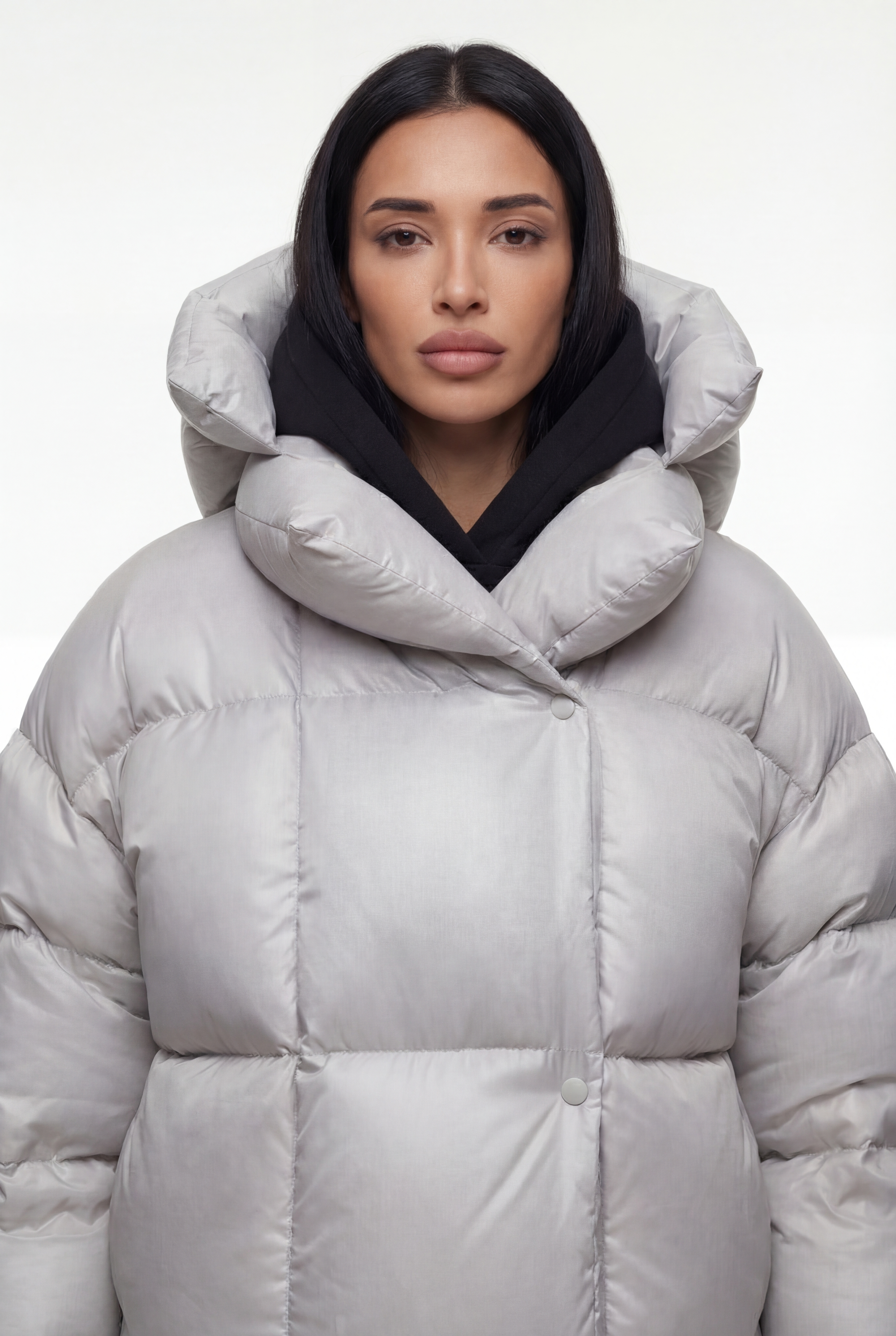 Oversize pūsta žieminė striukė