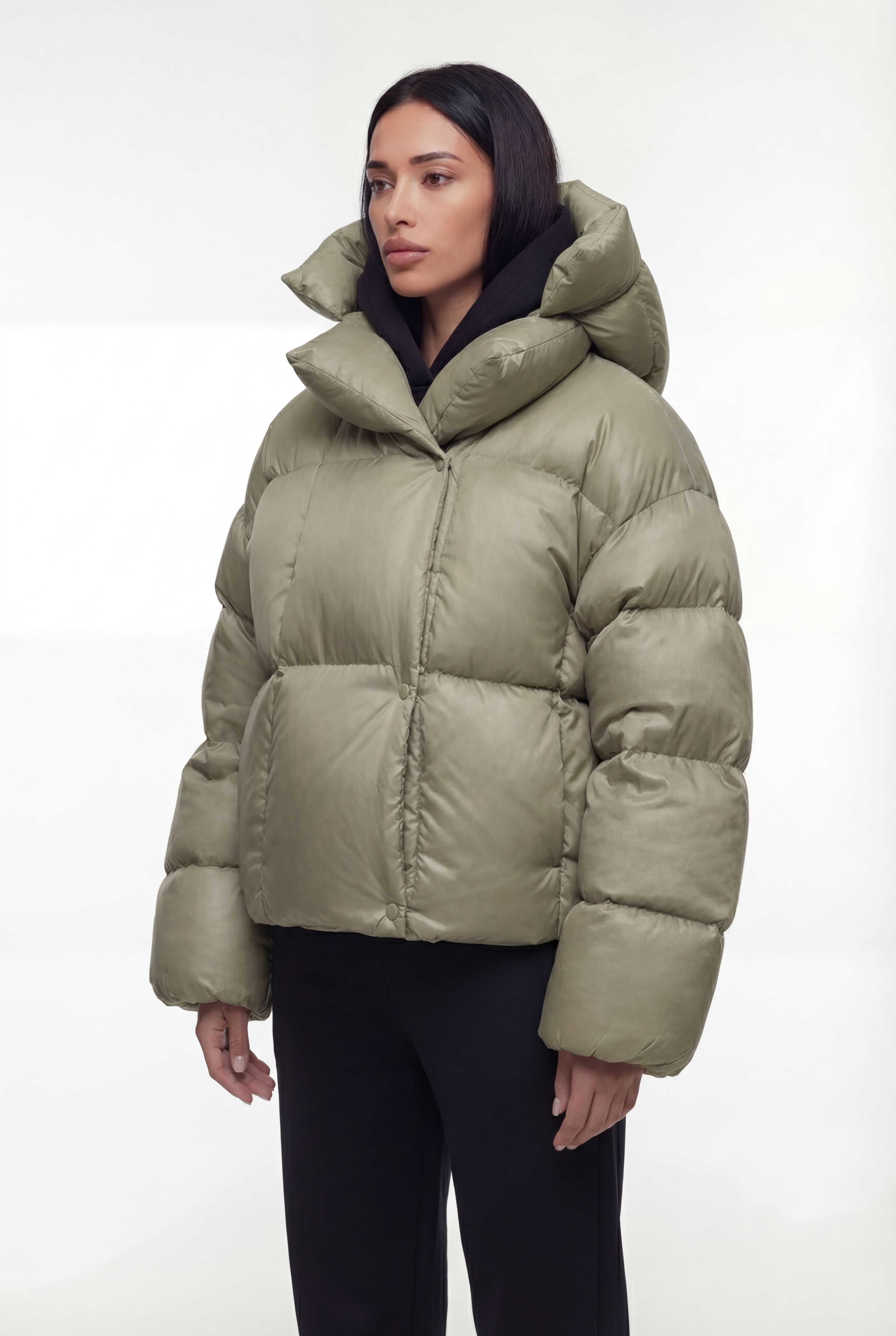 Oversize pūsta žieminė striukė