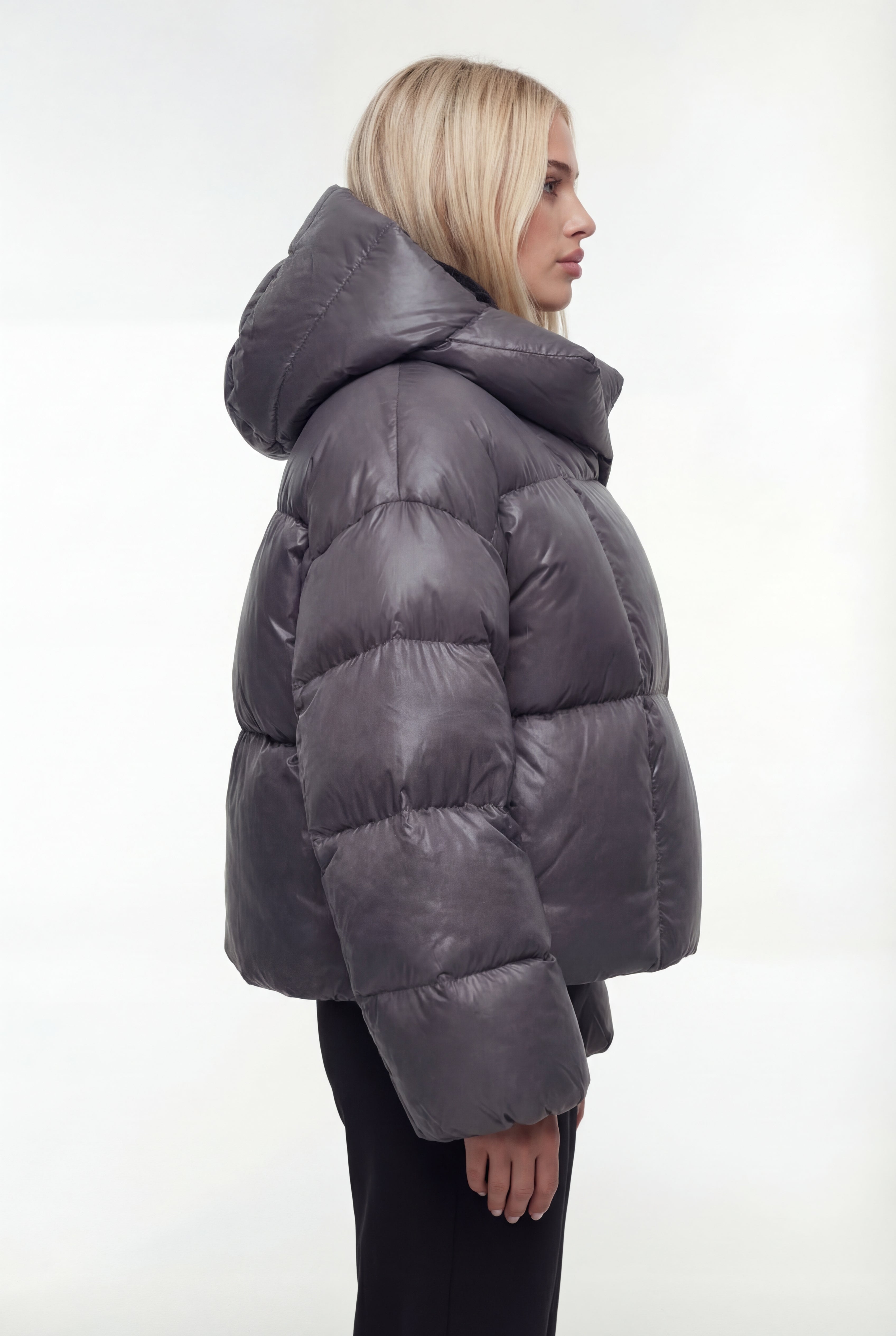 Oversize pūsta žieminė striukė