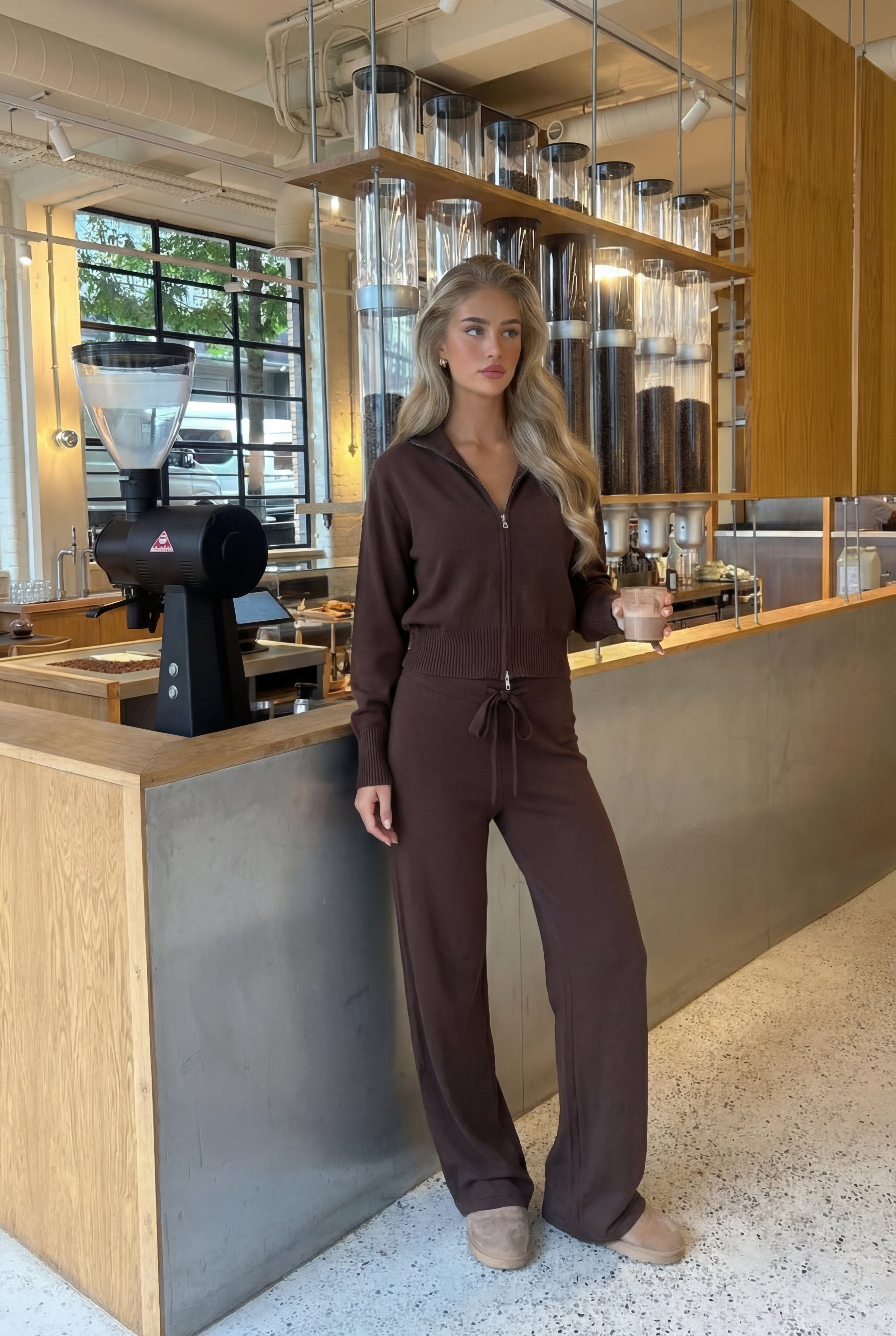 Megztas zip dviejų dalių komplektas